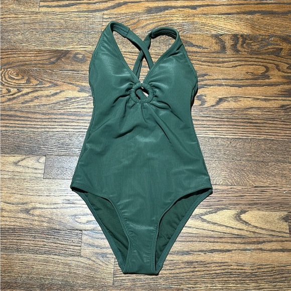 Green One Piece Swimsuit - Picture 3 of 3